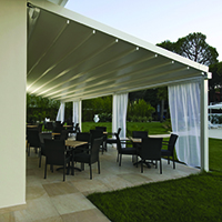 Pergola with cover